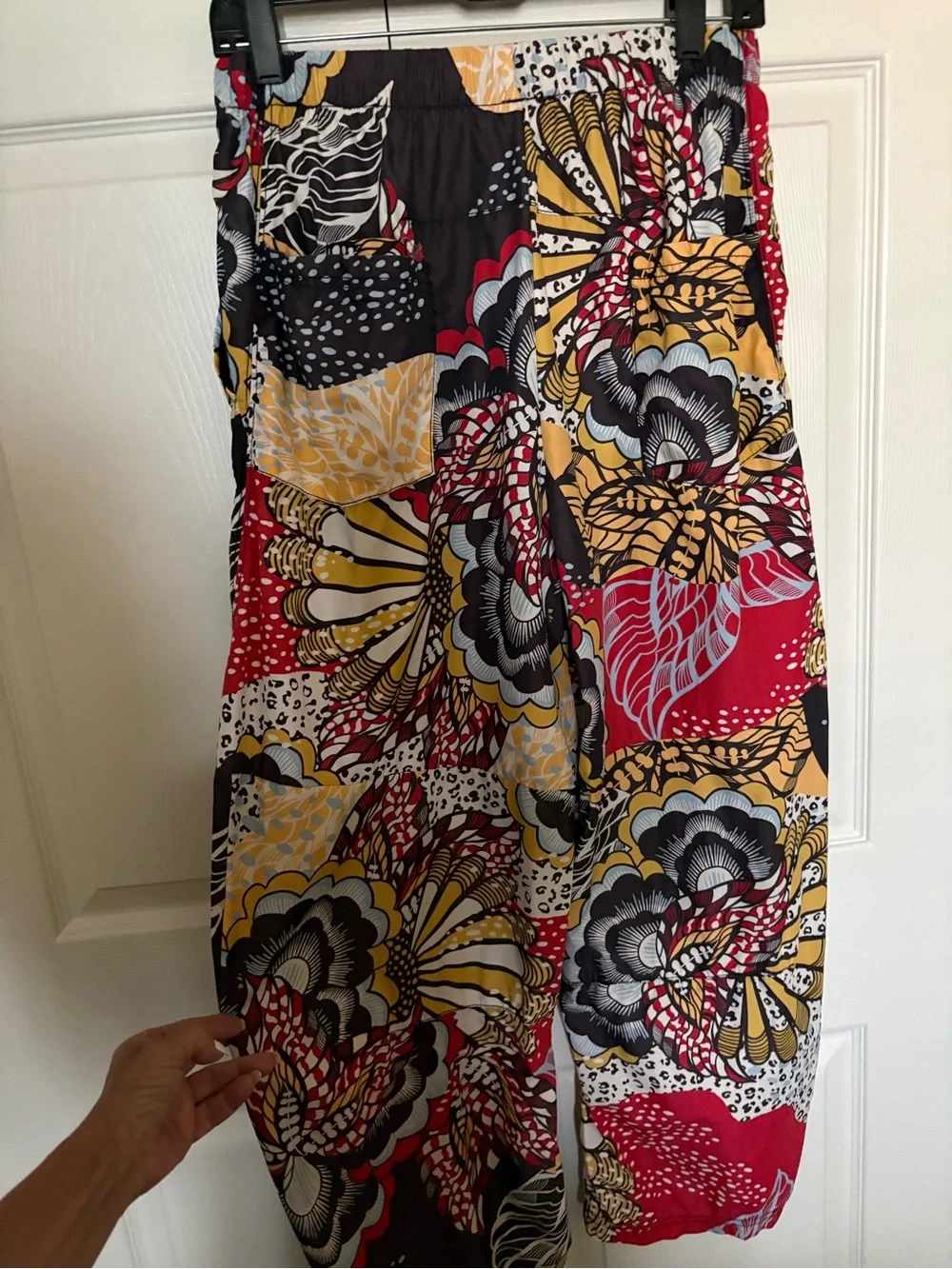 Free People Multicolor Floral Patchwork Wide Leg Pants - Picture 2 of 6